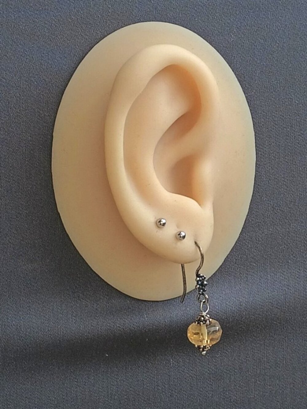 Oxidized Sterling Silve Dangle Style Cirtine Earrings by Kristyna C., EPC